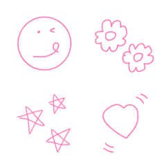 Cute pink emoji!