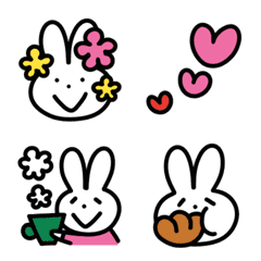 Colorful rabbit Emoji !!