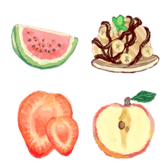 Fruit emoji with a gentle touch