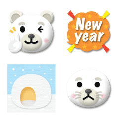 polar bea & seal emoji