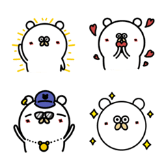 Simple cute bear funny everyday Emoji
