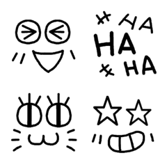 Ugoku Simple Cute Face animation Emoji