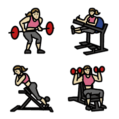 training gym 02 – LINE Emoji | LINE STORE