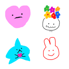 Moving colorful happy emoji no.1