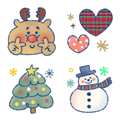 My favorite a warm color winter emojis.