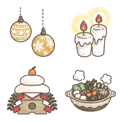 japanese style winter emoji.
