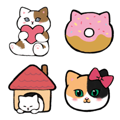 Cute and fluffy cat Emoji for everyday