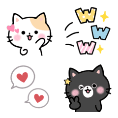 many cats colorful  emoji