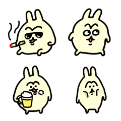 Sturdy rabbit emoji