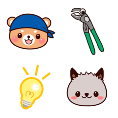 Plumber bear,Tsuyokuma(emoji)
