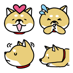 อิโมจิไลน์ Cute Red Shiba Inu emoji