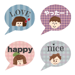 happy fukidashi emoji
