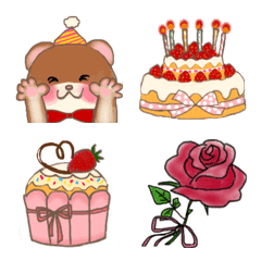 Happy Birthday cute emoji