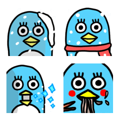 Funny penguins moving emoji 3