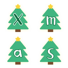 English alphabet tags 17 [Christmas]