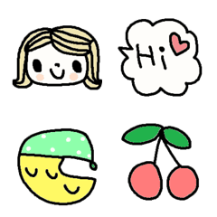 (Various emoji 310adult cute simple)