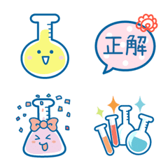Pleasant laboratory tools emoji