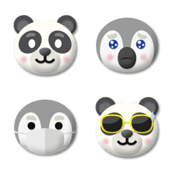 panda & penguin english words emoji