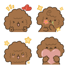 Nunu the poodle daily emoji
