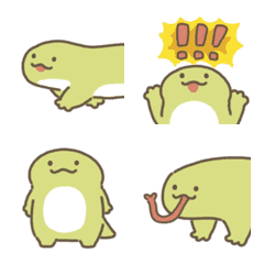 Moving lizard emoji