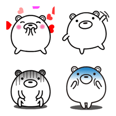 "maru-kuma" animation Emoji sticker