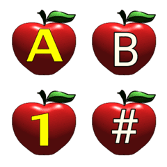 (ABC) RED APPlE emoji oo4