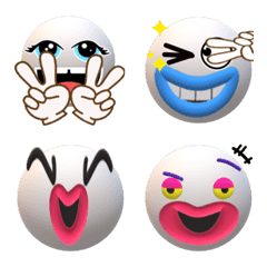 Moving, round face Emoji