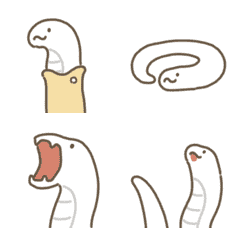 Moving snake emoji