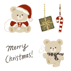 cute bear emoji 2 christmas