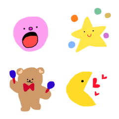 Moving colorful happy emoji