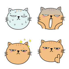 Red tabby cat Emoji Vol.1