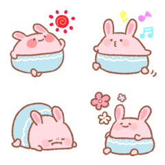 Round and fluffy rabbit emoji
