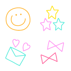 Colorful and cute animation emoji