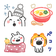 Enjoy White rabbit Emoji