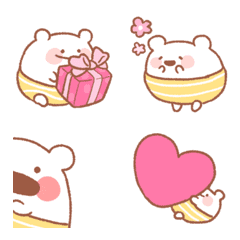 Round and fluffy bear emoji