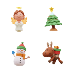 Christmas Day 3D Animated Emoji