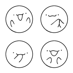 Emoji healed by white circles