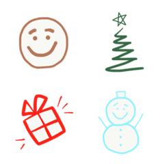 Simple winter lovely emoji