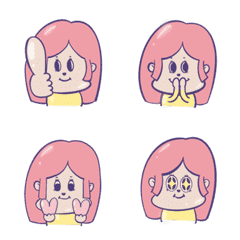 QQ女孩日常♥動態表情貼