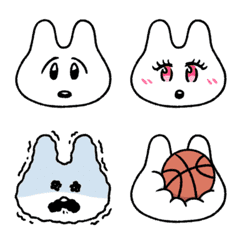 Rabbits with various faces