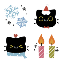 Cute word Nordic style Black cat cocoa5