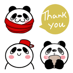 Pandas winter emoji
