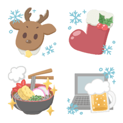 * Snowy cold winter emoji *