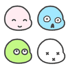 Pastel colored macarons emoji