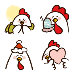 Daily Niwatori Emoji.(winter)