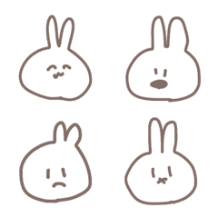 rakugaki rabbit no emoji