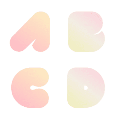 pink and orange gradation emoji