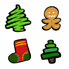 12本のクリスマスツリーとクリスマス