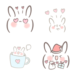 cute pastel rabbit face 3