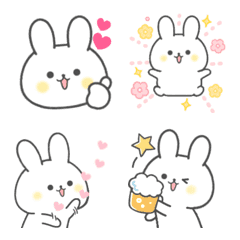moving winter bunny emoji